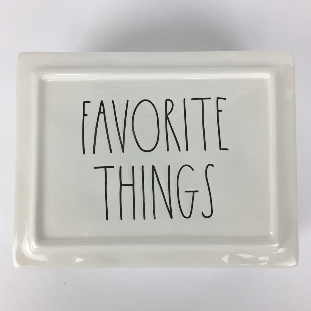 Rae Dunn Favorite Things LL jewelry/trinket box